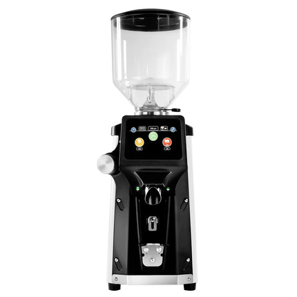 GGM Gastro Commercial Coffee Grinder - 1.2kg - Ø 75mm Flat Burrs - Portafilter-Activated - On Demand - Direct to Portafilter - White