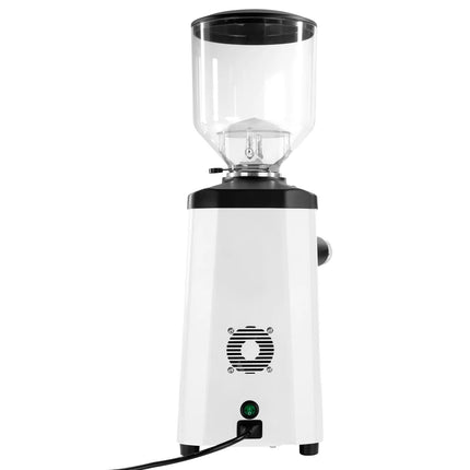 GGM Gastro Commercial Coffee Grinder - 1.2kg - Ø 75mm Flat Burrs - Portafilter-Activated - On Demand - Direct to Portafilter - White