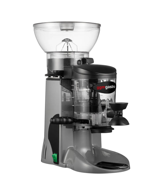 GGM Gastro Commercial Coffee Grinder - 1kg - with Dispenser (Doser) - Grey