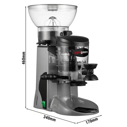 GGM Gastro Commercial Coffee Grinder - 1kg - with Dispenser (Doser) - Grey