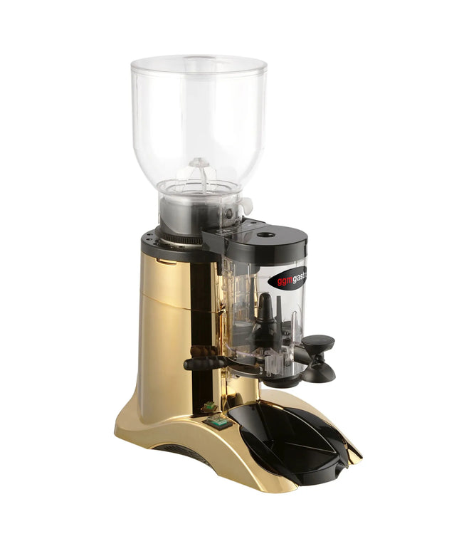 GGM Gastro Commercial Coffee Grinder - 2kg - with Dispenser (Doser) - Gold