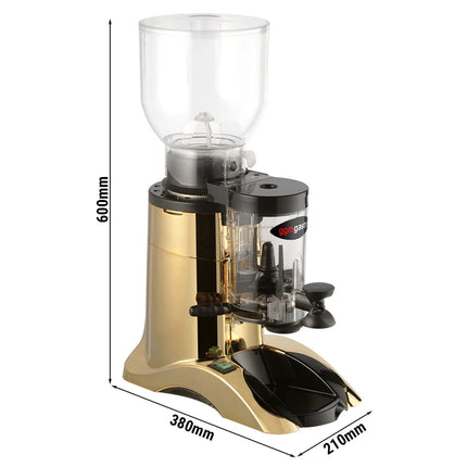 GGM Gastro Commercial Coffee Grinder - 2kg - with Dispenser (Doser) - Gold