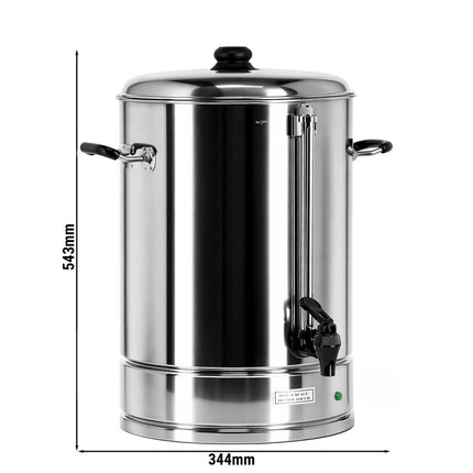 GGM Gastro Commercial Coffee Percolator - Manual Fill - 15L - 1.5kW - approx 23660 ml