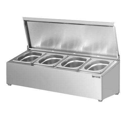 GGM Gastro Commercial Condiment Holder - 4x GN 1/6 - 100mm Deep
