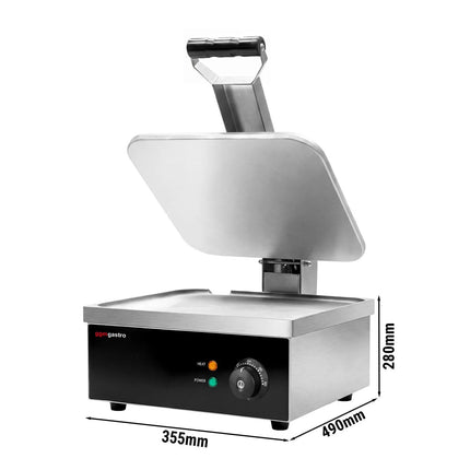 GGM Gastro Commercial Contact Grill - Heavy Duty Panini Press - 2.2kW - Digital - plates: smooth top & bottom - grill area: 350x330mm
