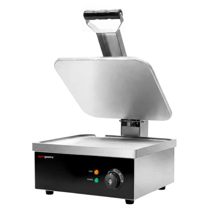 GGM Gastro Commercial Contact Grill - Heavy Duty Panini Press - 2.2kW - Digital - plates: smooth top & bottom - grill area: 350x330mm