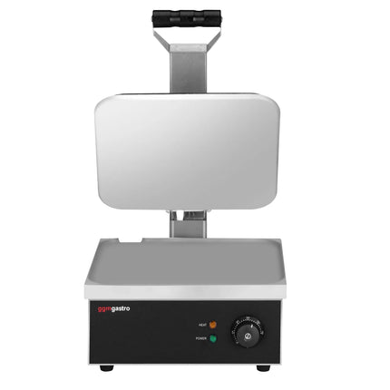 GGM Gastro Commercial Contact Grill - Heavy Duty Panini Press - 2.2kW - Digital - plates: smooth top & bottom - grill area: 350x330mm