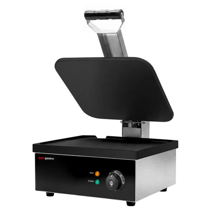 GGM Gastro Commercial Contact Grill - Heavy Duty Panini Press - 2.2kW - plates: smooth top & bottom - grill area: 350x330mm
