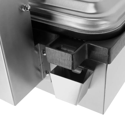 GGM Gastro Commercial Contact Grill - Heavy Duty Panini Press - 2.2kW - plates: ribbed top & bottom - grill area: 350x330mm
