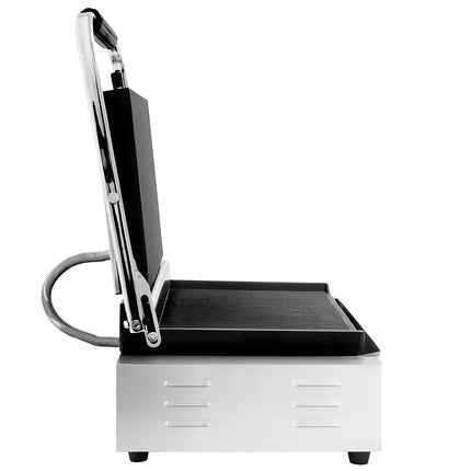 GGM Gastro Commercial Contact Grill - Heavy Duty Panini Press - 2.6kW - plates: ribbed top & bottom - grill area: 400x225mm