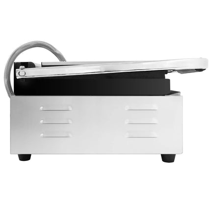 GGM Gastro Commercial Contact Grill - Heavy Duty Panini Press - 2.6kW - plates: ribbed top & bottom - grill area: 400x225mm