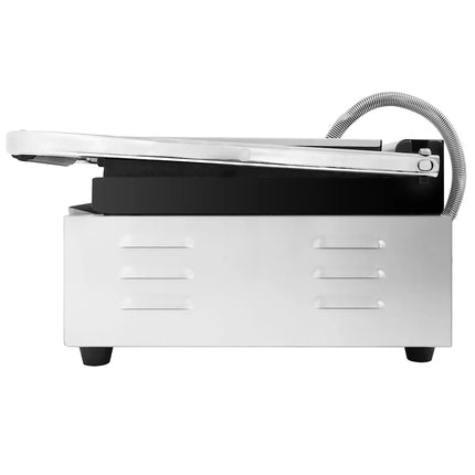 GGM Gastro Commercial Contact Grill - Heavy Duty Panini Press - 2.6kW - plates: ribbed top & bottom - grill area: 400x225mm
