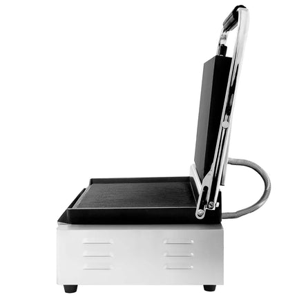GGM Gastro Commercial Contact Grill - Heavy Duty Panini Press - 2.6kW - plates: ribbed top & bottom - grill area: 400x225mm