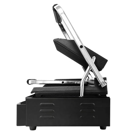 GGM Gastro Commercial Contact Grill – Ribbed Top & Bottom Plates – 3.6 kW – Grill Area: 485 × 235 mm