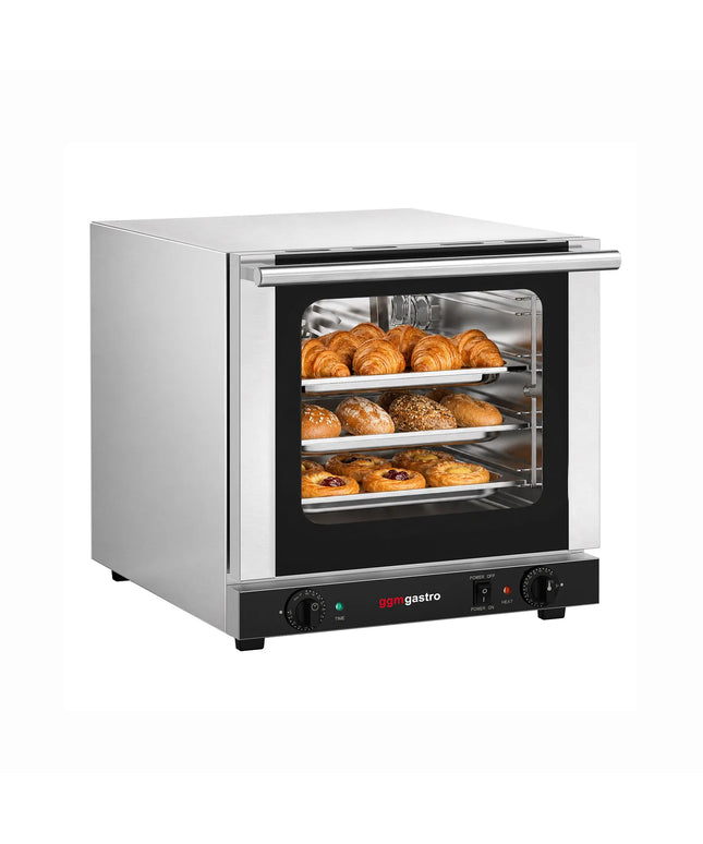 GGM Gastro Commercial Convection Oven – Manual Controls – for 4 × GN 2/3 – with Timer – incl. 3 Baking Trays