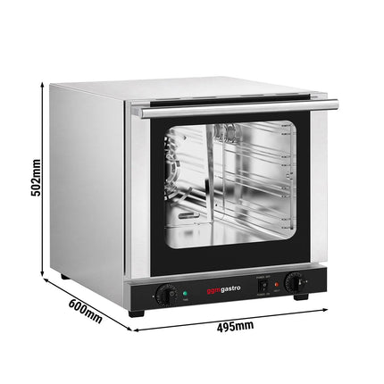 GGM Gastro Commercial Convection Oven – Manual Controls – for 4 × GN 2/3 – with Timer – incl. 3 Baking Trays