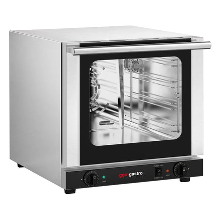 GGM Gastro Commercial Convection Oven – Manual Controls – for 4 × GN 2/3 – with Timer – incl. 3 Baking Trays