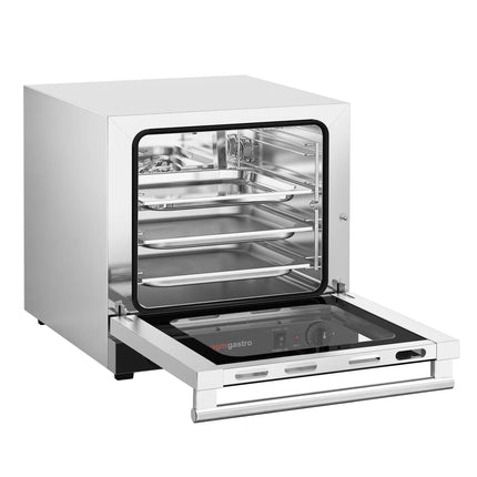 GGM Gastro Commercial Convection Oven – Manual Controls – for 4 × GN 2/3 – with Timer – incl. 3 Baking Trays