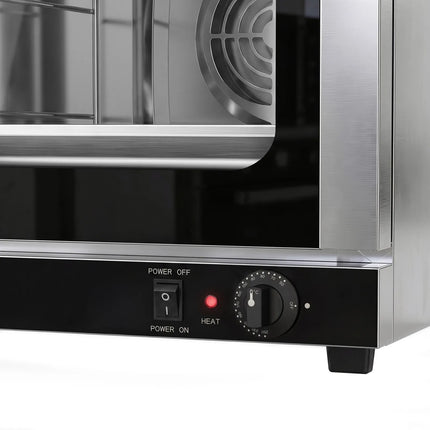 GGM Gastro Commercial Convection Oven – Manual Controls – for 4 × GN 2/3 – with Timer – incl. 3 Baking Trays