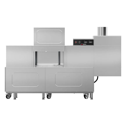 GGM Gastro Commercial Conveyor Dishwasher - Digital - 31 kW - 380V - 2000 Plates/Hour - with Dryer - Left Infeed - with Infeed Table - Belt System