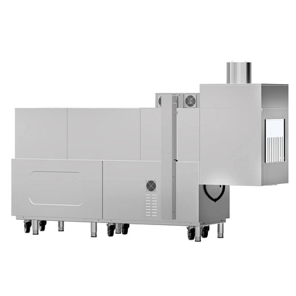 GGM Gastro Commercial  Conveyor Dishwasher - Digital - 31 kW - 380V - 2000 Plates/Hour - with Dryer - Right Infeed - with Infeed Table - Belt System