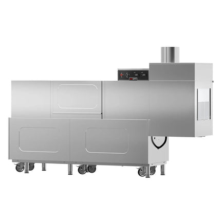 GGM Gastro Commercial Conveyor Dishwasher - Digital - 31 kW - 380V - 2000 Plates/Hour - with Dryer - Left Infeed - with Infeed Table - Belt System