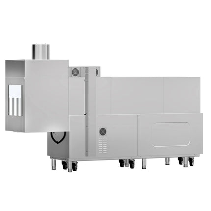 GGM Gastro Commercial Conveyor Dishwasher - Digital - 31 kW - 380V - 2000 Plates/Hour - with Dryer - Left Infeed - with Infeed Table - Belt System