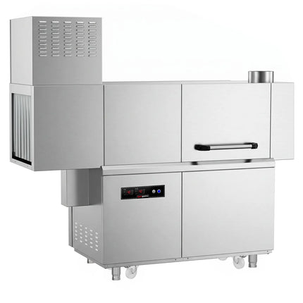 GGM Gastro Commercial Conveyor Dishwasher - Digital - 47kW - with Dryer - with Integral Detergent & Rinse Aid Pumps - with Left-hand Feed Table