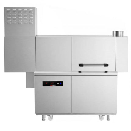 GGM Gastro Commercial Conveyor Dishwasher - Digital - 47kW - with Dryer - with Integral Detergent & Rinse Aid Pumps - with Left-hand Feed Table