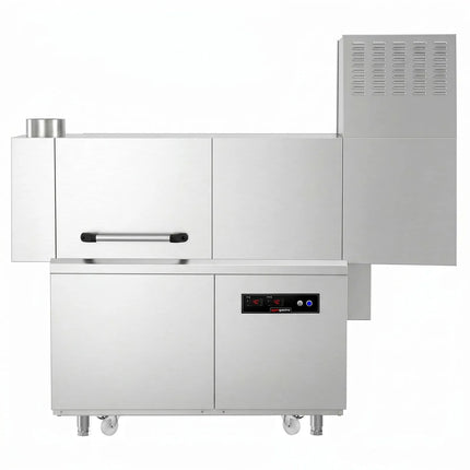 GGM Gastro Commercial Conveyor Dishwasher - Digital - 47kW - with Dryer - with Integral Detergent & Rinse Aid Pumps - with Left-hand Feed Table