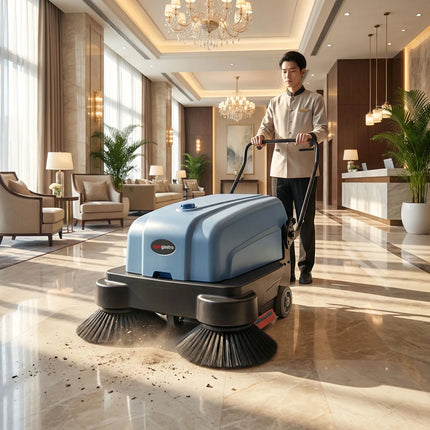 GGM Gastro Commercial Cordless Floor Sweeper - Work Rate 4500m²/h
