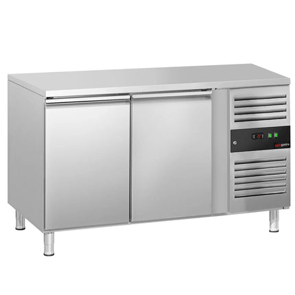 GGM Gastro Commercial Counter Freezer ECO - 1360x700mm - with 2 doors - capacity 282 litres
