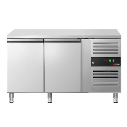 GGM Gastro Commercial Counter Freezer ECO - 1360x700mm - with 2 doors - capacity 282 litres