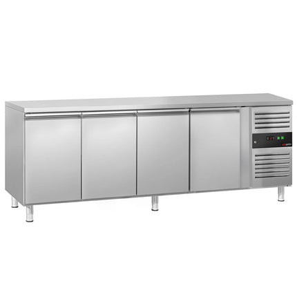 GGM Gastro Commercial Counter Freezer ECO - 2230x700mm - with 4 doors - capacity 553 litres