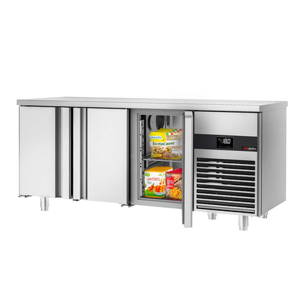 GGM Gastro Commercial Counter Freezer PREMIUM - 1865x700mm - with 3 doors - capacity 474 litres