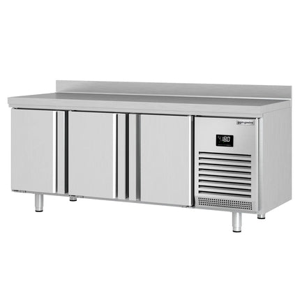 GGM Gastro Commercial Counter Freezer PREMIUM PLUS - 1960x700mm - with 3 doors - with upstand - capacity 465 litres