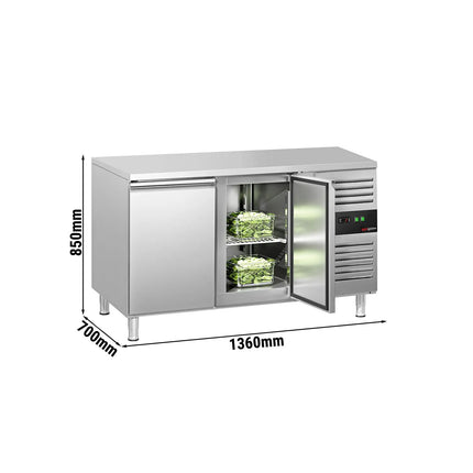 GGM Gastro Commercial Counter Fridge ECO - 1360x700mm - with 2 doors