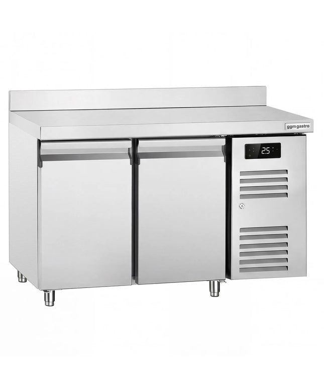 GGM Gastro Commercial Counter Fridge ECO - 1360x700mm - with 2 doors - with upstand
