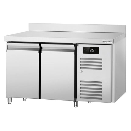 GGM Gastro Commercial Counter Fridge ECO - 1360x700mm - with 2 doors - with upstand