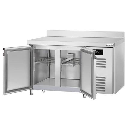 GGM Gastro Commercial Counter Fridge ECO - 1360x700mm - with 2 doors - with upstand