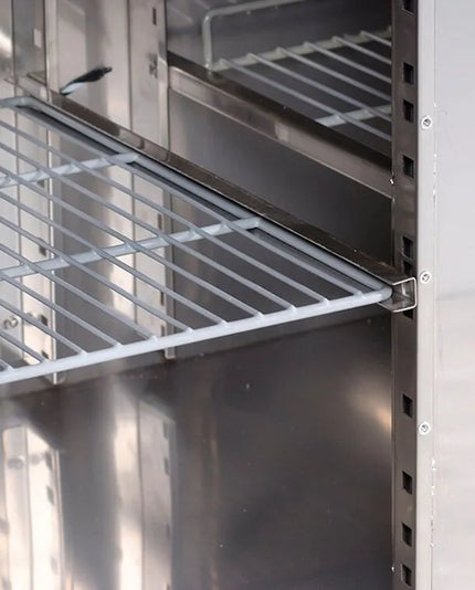 GGM Gastro Commercial Counter Fridge ECO - 1795x700mm - with 1 door - 4 drawers - with upstand - capacity 417 litres