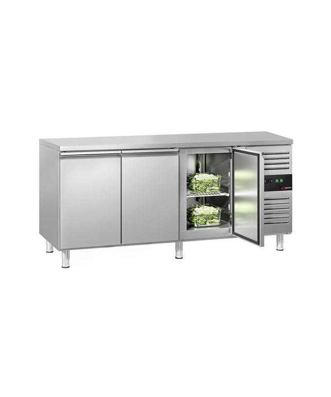 GGM Gastro Commercial Counter Fridge ECO - 1795x700mm - with 3 doors - capacity 417 litres