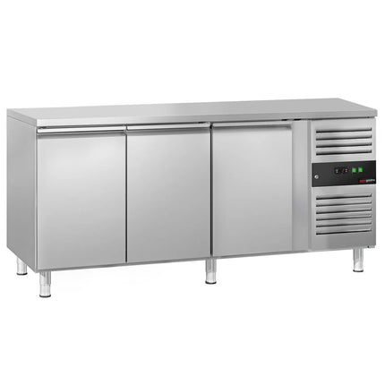 GGM Gastro Commercial Counter Fridge ECO - 1795x700mm - with 3 doors - capacity 417 litres