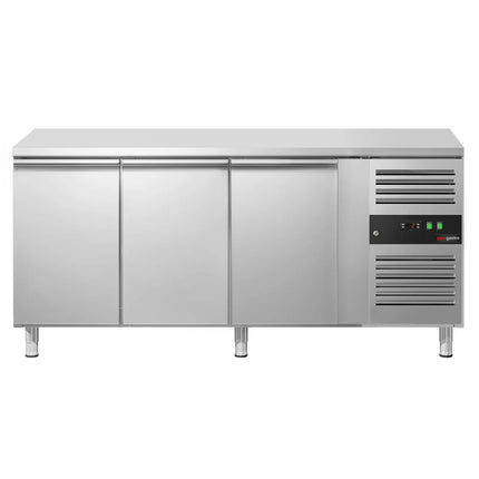 GGM Gastro Commercial Counter Fridge ECO - 1795x700mm - with 3 doors - capacity 417 litres