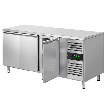 GGM Gastro Commercial Counter Fridge ECO - 1795x700mm - with 3 doors - capacity 417 litres