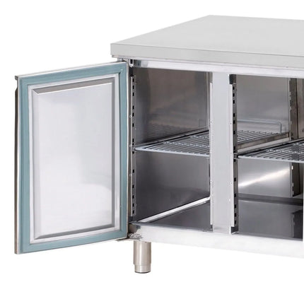 GGM Gastro Commercial Counter Fridge ECO - 2230x700mm - with 2 doors - 4 drawers - with upstand