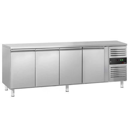 GGM Gastro Commercial Counter Fridge ECO - 2230x700mm - with 4 doors - capacity 553 litres