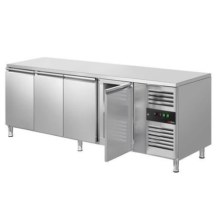 GGM Gastro Commercial Counter Fridge ECO - 2230x700mm - with 4 doors - capacity 553 litres