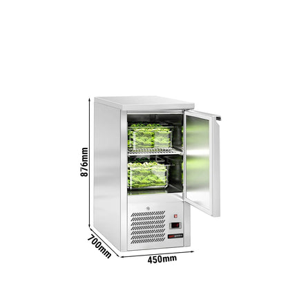 GGM Gastro Commercial Counter Fridge ECO - 450x700mm - with 1 door - capacity 102 litres