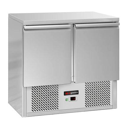 GGM Gastro Commercial Counter Fridge ECO - 900x700mm - with 2 doors - capacity 240 litres